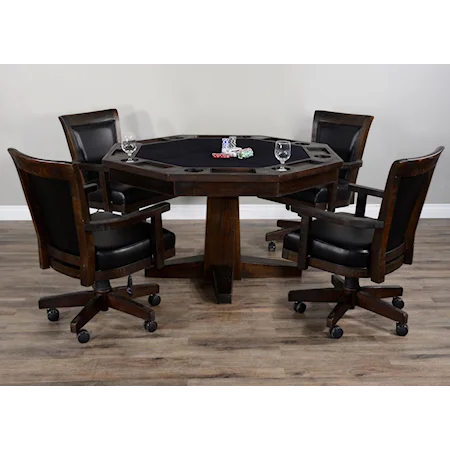 5-Piece Game & Dining Table Set