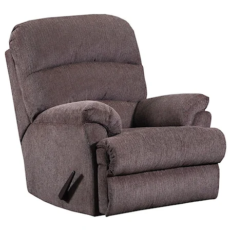 Casual Recliner with Pillow Arms