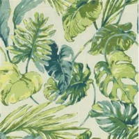 Green Floral Fabric