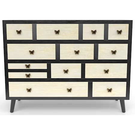 Relaxed Vintage 13-Drawer Sideboard