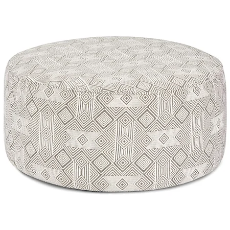 Round Cocktail Ottoman