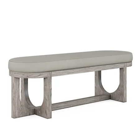 Contemporary Bed Bench with Upholstered Seat