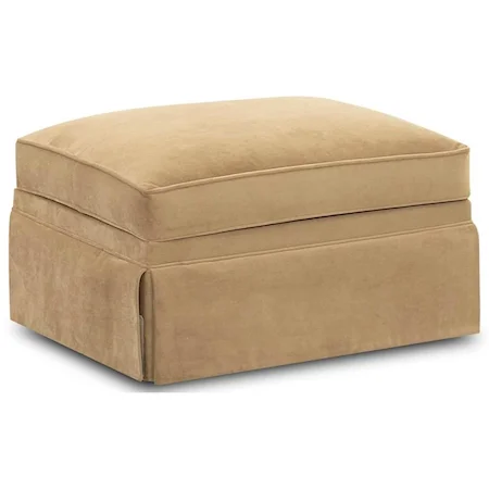 Casual Storage Ottoman with Skirt