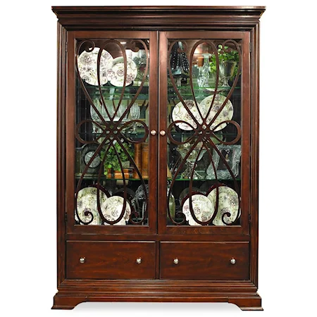 China Cabinet with Two Glass Doors