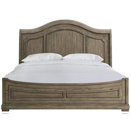 Transitional Queen Panel Bed