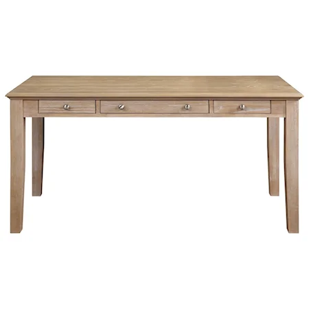 Contemporary 60" Table Desk with Drop-Front Keyboard Drawer