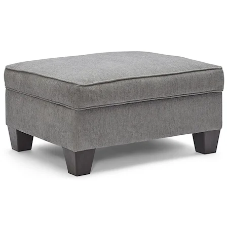 Storage Ottoman with Tapered Feet