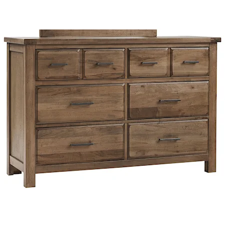 Solid Wood 6-Drawer Dresser