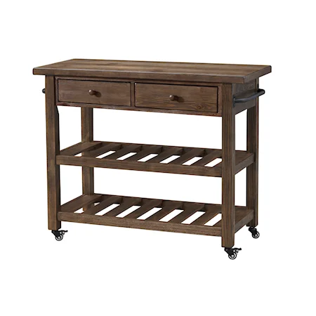 Orchard Park Two Drawer Kitchen Cart