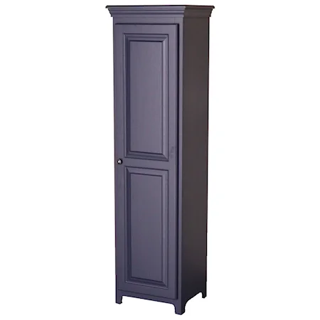 Solid Pine 1 Door Pantry with 4 Adjustable Shelves