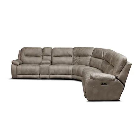 6-Piece Sectional Sofa with Power Headrest