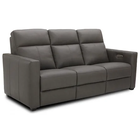 Contemporary Power Reclining Sofa with Power Headrests