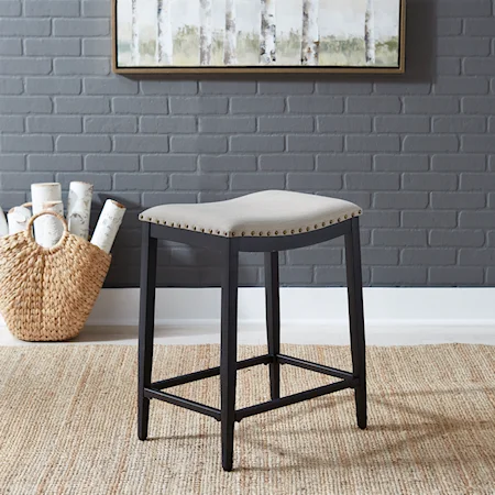 Backless Uph Counter Chair- Black