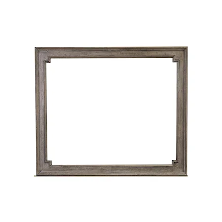 Traditional Beveled Mirror with Picture Frame Design