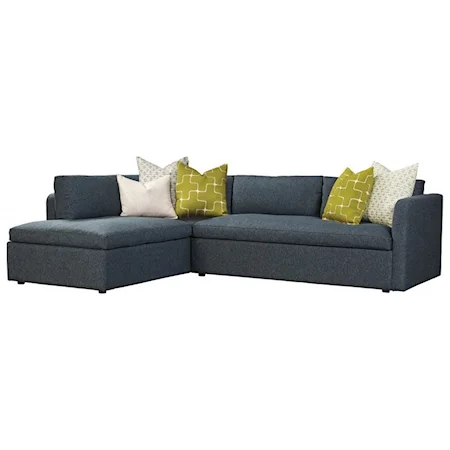 Contemporary Sectional with Left-Facing Chaise