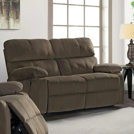 Casual Reclining Loveseat