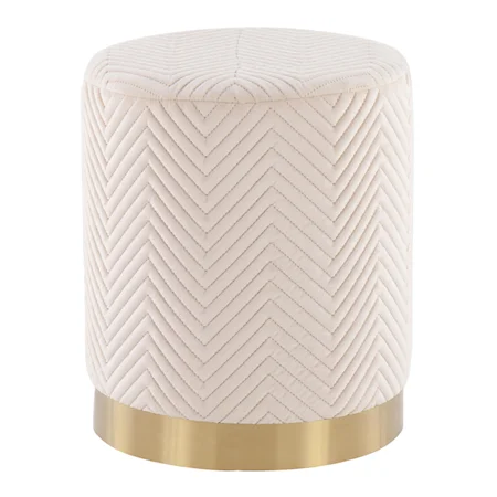 Marla Chevron Ottoman