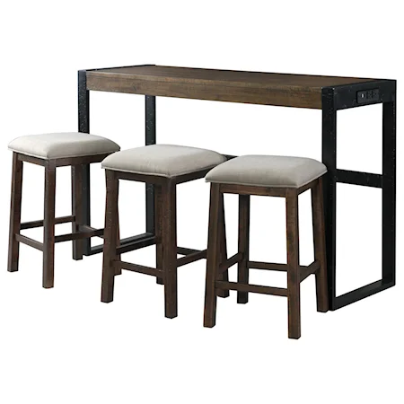 Multipurpose Counter Height Bar Table Set