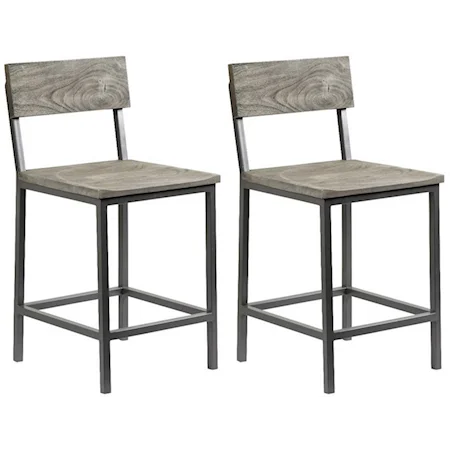 Set of 2 Yukon Counter Height Barstools