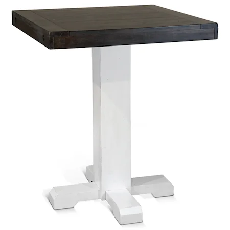 Adjustable Height Square Pub Table