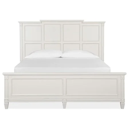 Cottage Style King Panel Bed