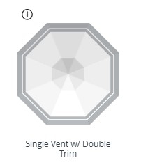 Single Vent w/Double Trim