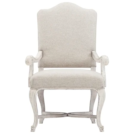 Traditional Upholstered Arm Chair