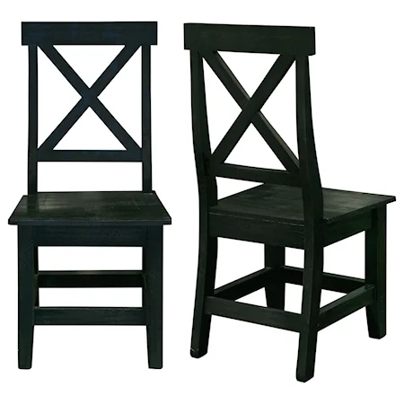 Farmhouse Solid Wood Side Chair (Set of 2)