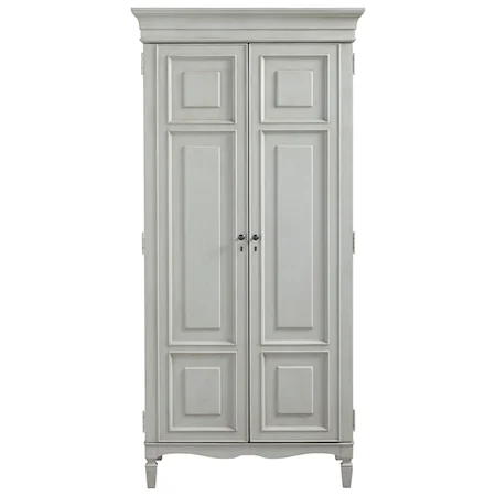 Transitional 2-Door Tall Cabinet