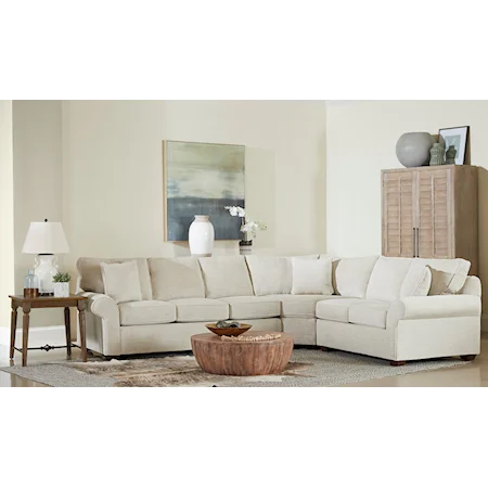 5-Seat Sectional Sofa w/ Sleeper