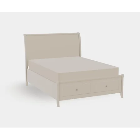 Adrienne Queen Upholstered Bed with Footboard Storage