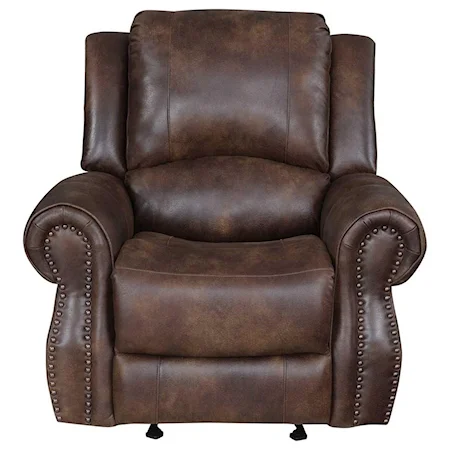 Faux Leather Manual Recliner Chair