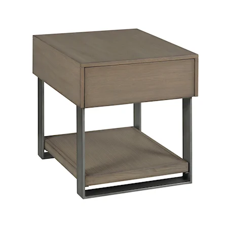 Contemporary End Table with Drawer