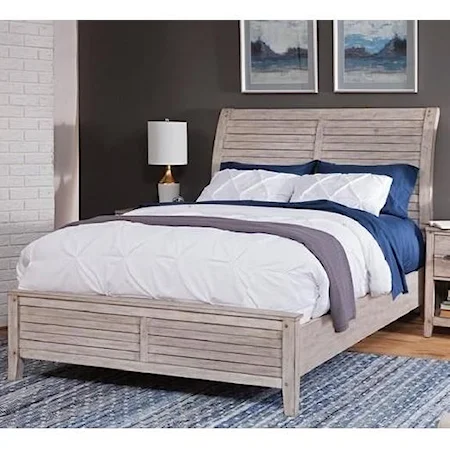 Contemporary King Sleigh Bed