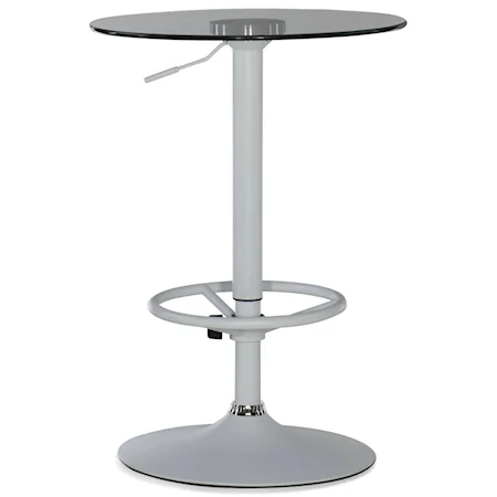 Contemporary Adjustable Height Pub Table