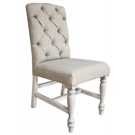 Upholstered Chair with Tufted Back