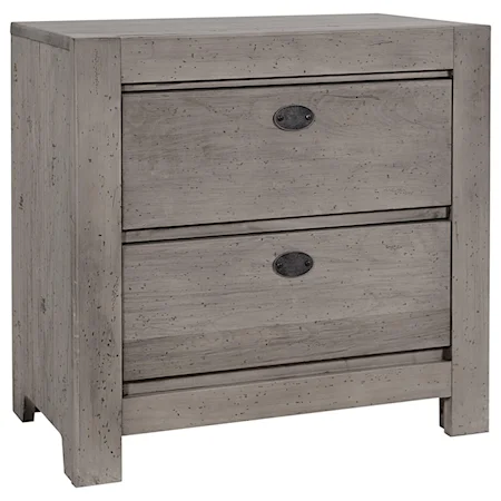 Casual Nightstand with 2 Drawers