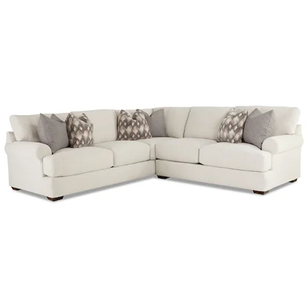 Casual 4-Seat Sectional Sofa with LAF Corner Sofa