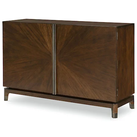 Transitional Credenza with Adjustable Shelves