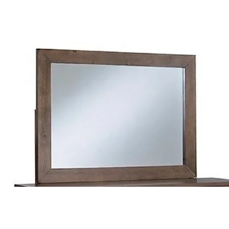 Contemporary Dresser Mirror with Beveled Glass