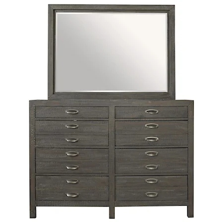 8 Drawer Chesser Mirror Combo