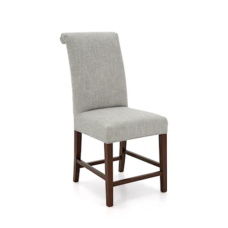 Transitional 24" Upholstered Counter Stool