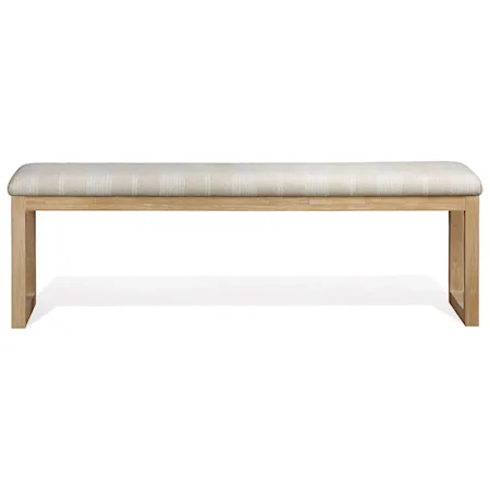 Coastal Upholstered Dining Bench