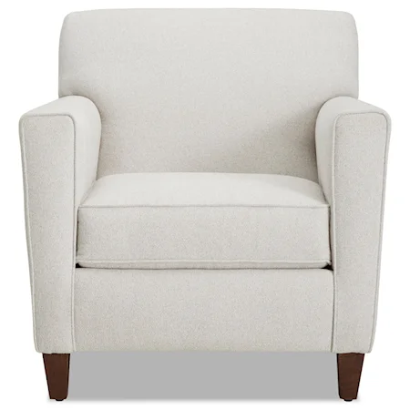 Transitional Chair with Track Arms