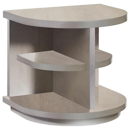 Casual End Table with Open Shelving