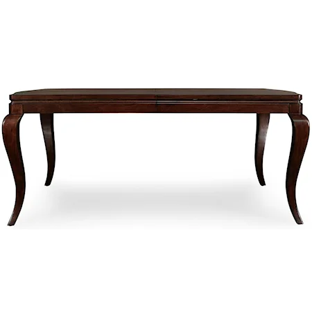 Rectangle Leg Dining Table with One 18 Inch Leaf