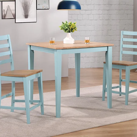 Casual Counter Height Dining Table