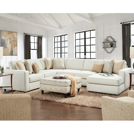 4-Piece Sectional with Right Chaise