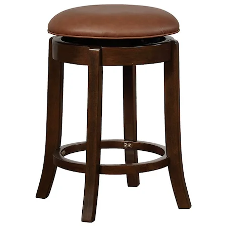 Transitional Stool with Swivel Seat