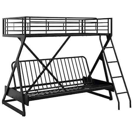 Industrial Futon Loft Bed